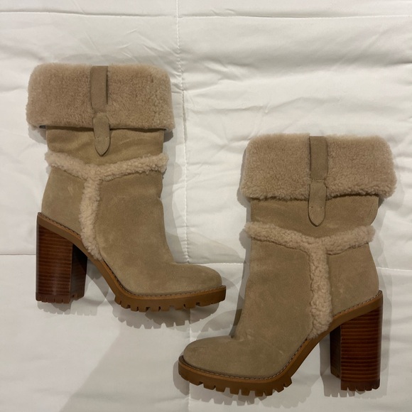 Coach Harlie Bootie Shearing Trim Size 8 - Picture 4 of 8